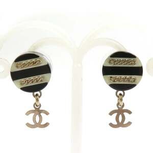 CHANEL Authentic Black Earrings